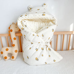 Thickened Baby Cotton Quilt Autumn Winter Velvet Wrinkled Warm Blanket