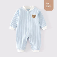 Infant Pure Cotton Seamless Onesie Winter Pajamas Crawling Suit Class A