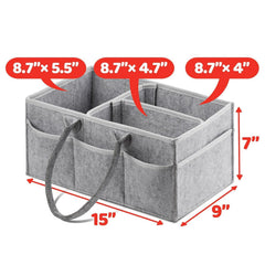 Baby Diaper Caddy Organizer Portable Storage Bag for Nursery & Car