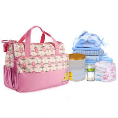 5-Pack: Baby Nappy Diaper Bag Set