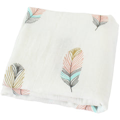 Organic Cotton Baby Swaddle Blanket Soft Newborn Wrap Sleep Cloth