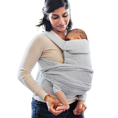 Boppy ComfyGrow Baby Carrier – 7-35lbs Dove Gray – Baby Carrier Newborn to Toddler with 3 Carrying Positions – 3-Stage Adjustable Seat & Head Support Cotton Fabric
