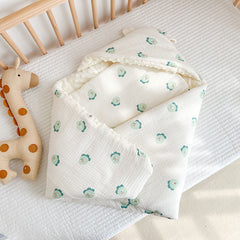 Thickened Baby Cotton Quilt Autumn Winter Velvet Wrinkled Warm Blanket