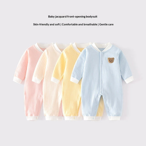 Infant Pure Cotton Seamless Onesie Winter Pajamas Crawling Suit Class A