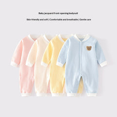 Infant Pure Cotton Seamless Onesie Winter Pajamas Crawling Suit Class A