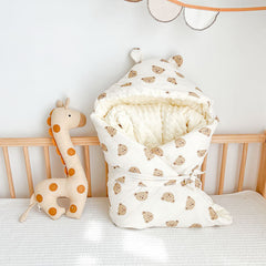 Thickened Baby Cotton Quilt Autumn Winter Velvet Wrinkled Warm Blanket