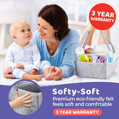 Baby Diaper Caddy Organizer Portable Storage Bag for Nursery & Car
