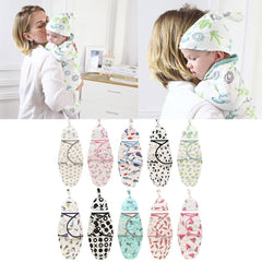 Baby Swaddle Blanket With Cap Cotton Newborn Envelope Sleep Sack