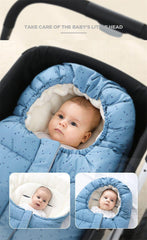Newborn Winter Sleeping Bag Thick Warm Stroller Baby Sleep Sack