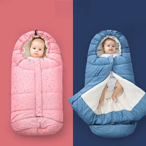 Newborn Winter Sleeping Bag Thick Warm Stroller Baby Sleep Sack