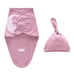 Baby Swaddle Blanket With Cap Cotton Newborn Envelope Sleep Sack