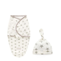 Baby Swaddle Blanket With Cap Cotton Newborn Envelope Sleep Sack