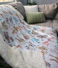 God's Little Promise Sherpa Blanket