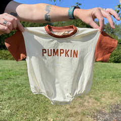 Colorblock Pumpkin Oversized Tee or T90a4 Romper