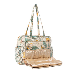Myra Sunnyfield Cotton Diaper Bag in Ochre Fern