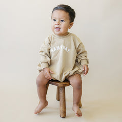 Gameday Sweatshirt Bubble Romper