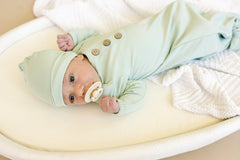 Newborn Bamboo Gown & Hat Set