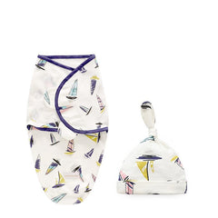 Baby Swaddle Blanket With Cap Cotton Newborn Envelope Sleep Sack