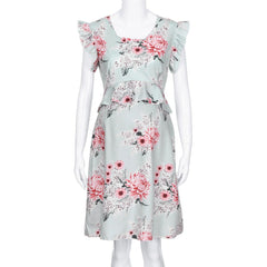 Casual Flower Print Sleeveless Maternity Dress