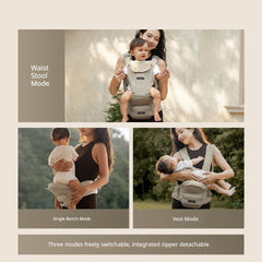 Lightweight And Breathable 3-in-1 Baby Carrier