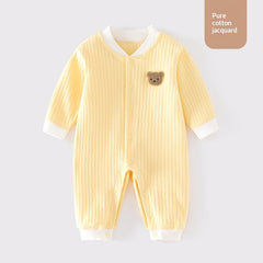 Infant Pure Cotton Seamless Onesie Winter Pajamas Crawling Suit Class A
