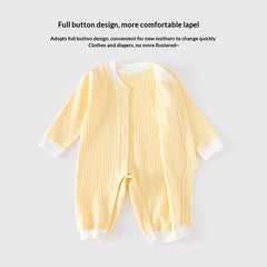 Infant Pure Cotton Seamless Onesie Winter Pajamas Crawling Suit Class A