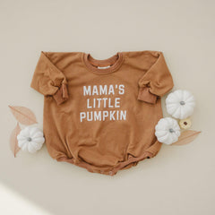 Mama's Little Pumpkin Sweatshirt or Sweatshirt Romper