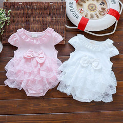 Newborn Cotton Full Moon Dress Skirt Baby Girl Outfit Set