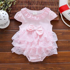 Newborn Cotton Full Moon Dress Skirt Baby Girl Outfit Set