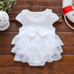 Newborn Cotton Full Moon Dress Skirt Baby Girl Outfit Set